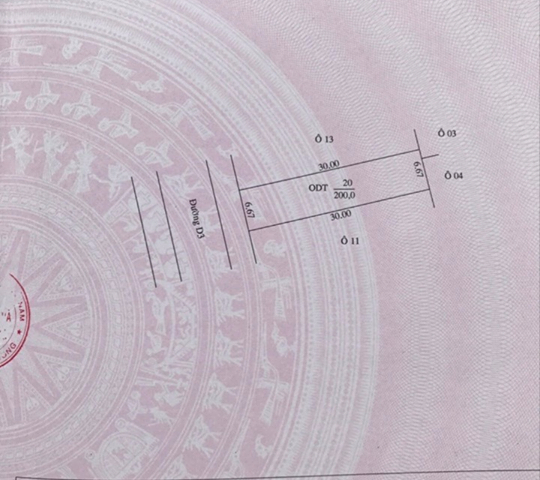 Đất mặt tiền đường D3, khu B TDC Hòa Lợi, Hòa Phú, Thủ Dầu Một, Bình Dương giá rẻ