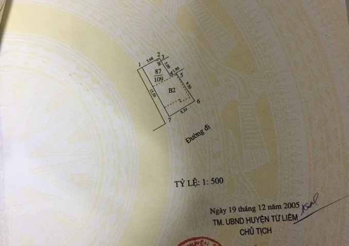 Bán nhà số 30 ngõ 119 đường Cổ Nhuế, Bắc Từ Liêm, Hà Nội