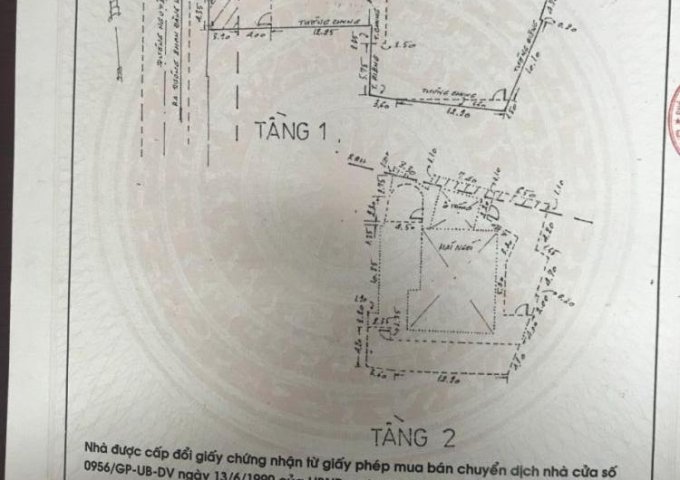 Bán nhà MT số 6 đường Nguyễn Văn Đậu, P. 5, Q. Phú Nhuận, 8,5 x 35m, nở hậu 20m, 2 lầu + ST
