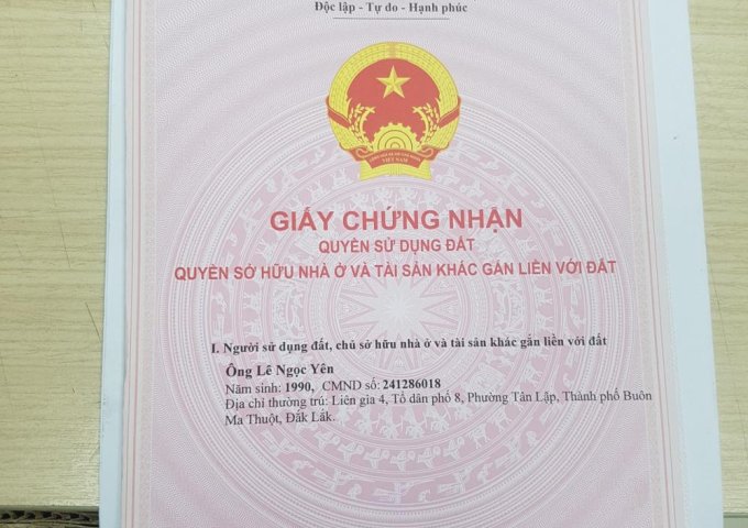 Chính chủ sang nhượng 100m2 MT Nguyễn Cưu Phú, giá rẻ 500triệu/nền.