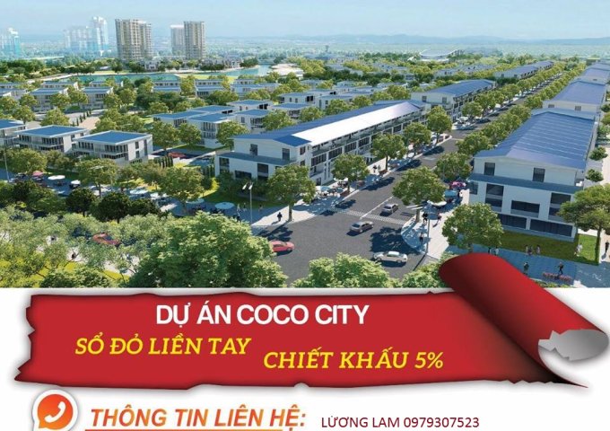 Bán đất nền Coco City giá đầu tư ck5%