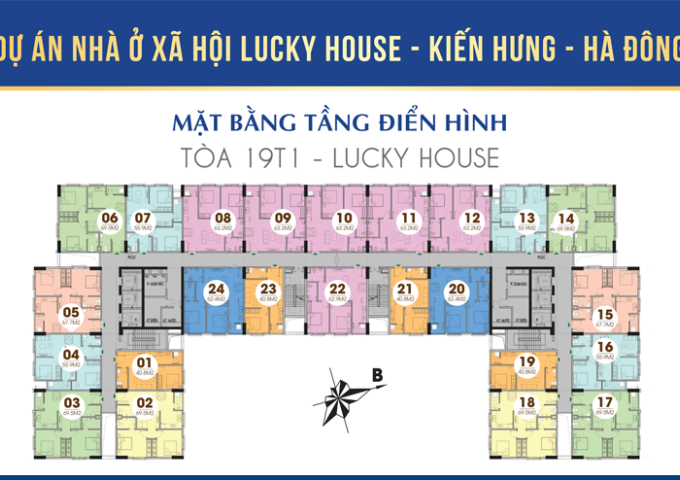 Cần bán căn hộ tai dự án Lucky House Hà Đông, lãi suất 0%, không chênh, LH: 01246983398