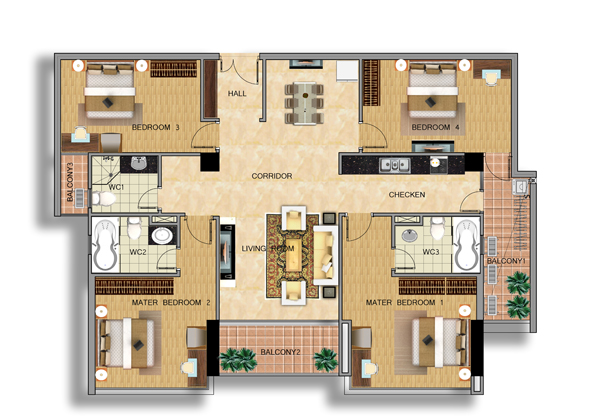 Căn hộ đẹp Penthouse  Handi Resco 89 Lê Văn Lương, 171m2 căn góc 4 ngủ giá chỉ từ 31,5tr/m2 0934634268