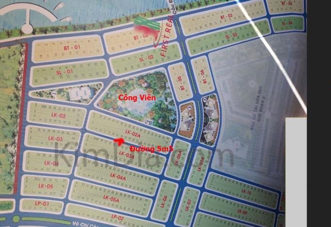 Đất bán Lô 1x LK2A Khu Đô Thị Hòa Quý City bên cầu Khuê Đông giá 1.x tỷ