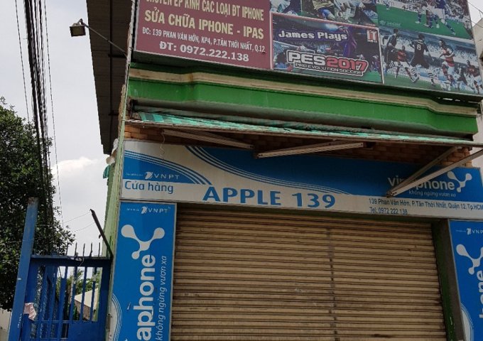 bán nhà mặt tiền đường phan văn hớn, p tân thới nhất, Q12, Dt ,5,5x22 nở hậu 6,6m giá 9,7 tỷ