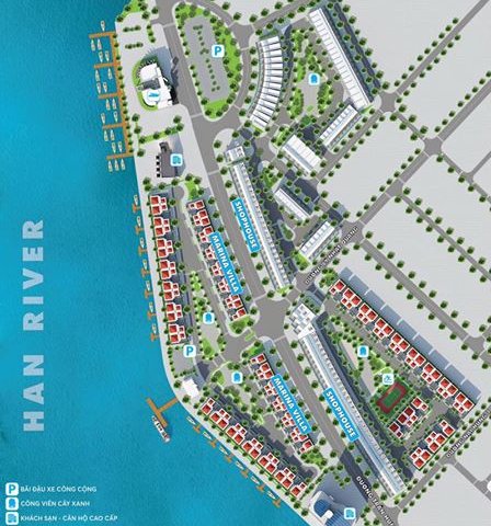 Bán nhà 3 tầng siêu sang Marina Complex gần bên bờ Sông Hàn, mua ở lý tưởng, mua đầu tư cam kết sinh lời 35-45%/ năm