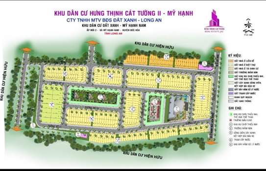 Khu Dân Cư ĐẤT XANH tại Mỹ Hạnh Nam, Huyện Đức Hòa – Long An