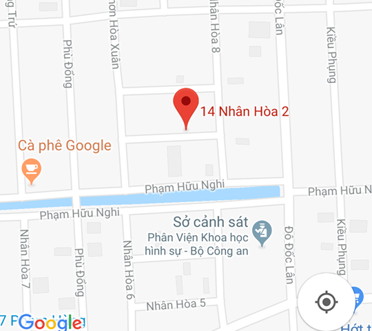 đất mặt tiền đường Nhân Hòa 2, Nam Cầu Cẩm Lệ, Phường Hòa Xuân, Quận Cẩm Lệ.