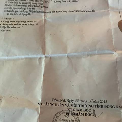 Bán đất đường Lương Thực, xã Thạnh Phú, sổ hồng riêng, thổ cư 100%, 660tr/5x20m