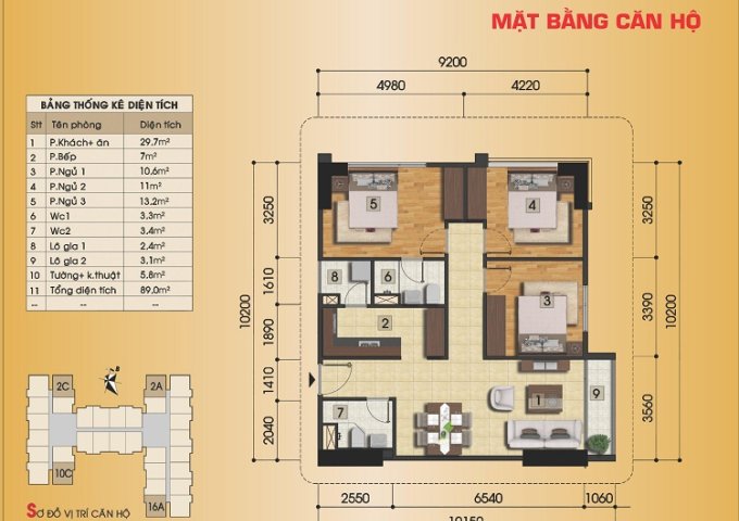 Bán căn 3 phòng ngủ dự án Gemek Premium, giá chủ đầu tư