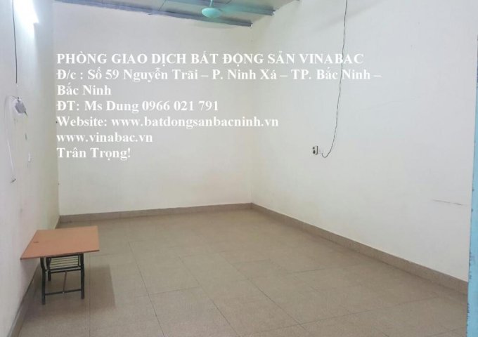 Cho thuê nhà cấp 4 khu Võ Cường, trung tâm TP.Bắc Ninh