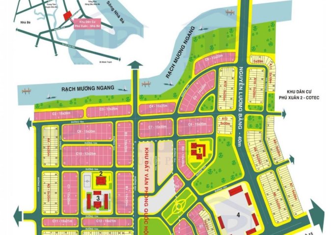 Cần bán đất nền nhà phố dãy A Cotec Phú Xuân, Nhà Bè