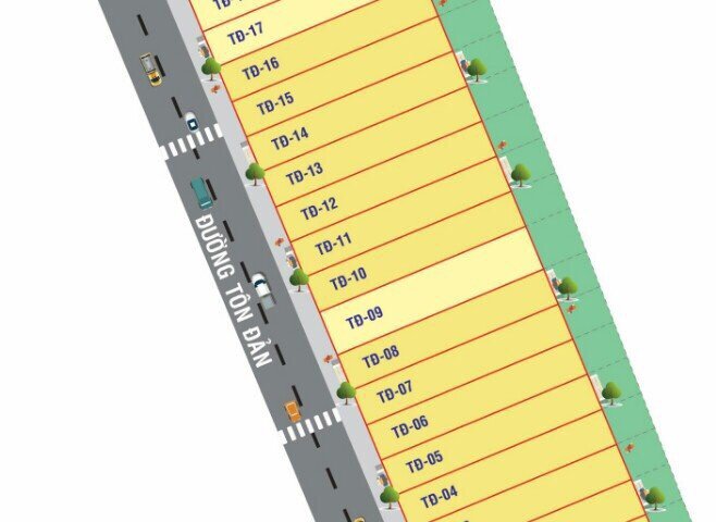 Bán 2 lô liền kề 618m2 mặt tiền đường Tôn Đản để xây kho, nhà xưởng. LH: 0901175157