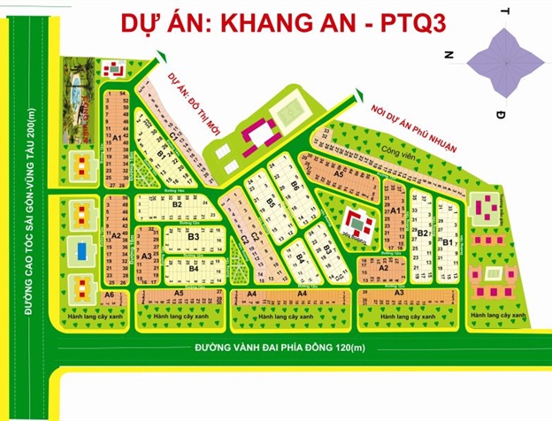 ĐẤT NỀN ĐỊA ỐC 3- KHANG AN KDC PHÚ HỮU QUẬN 9 - GIÁ TỐT NHẤT KHU VựC - CHỈ 28 tr/m2