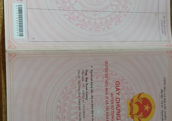 Bán nhà đất ở thôn Ngoại, xã Tam Thuấn, huyện Phúc Thọ, Hà Nội, giá 800 triệu 