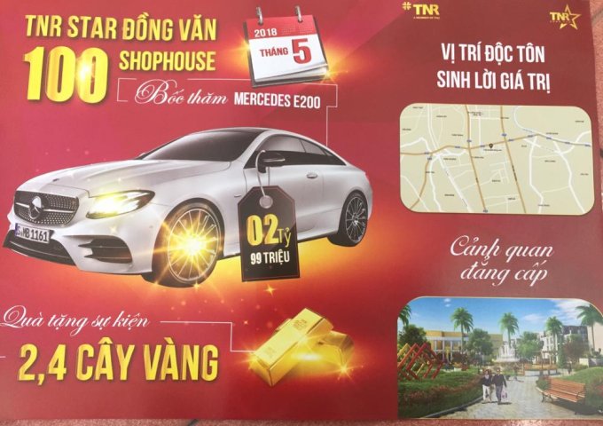 Mở bán 30 lô shophouse cuối cùng mặt đường Lê Công Thanh – Đồng Văn – Hà Nam GIÁ GỐC CĐT