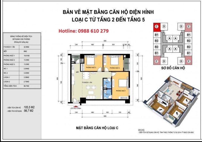 Bán căn góc 99m2 view thằng Hồ Tây gần Watermark có nội thất giá siêu rẻ chỉ 3,4 tỷ