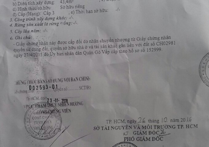 Bán nhà KDC Vạn Xuân An Lộc, đường Nguyễn Oanh, phường 15, Quận Gò Vấp