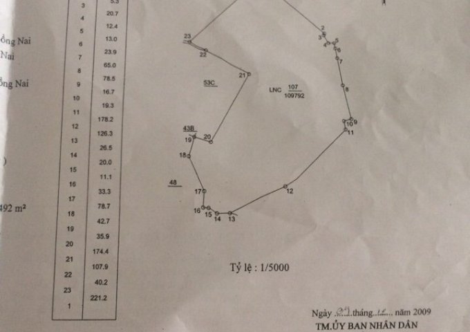 Bán 13.5 hecta đất mặt tiền đường sỏi cách trung tâm Xuân Lộc -Đồng Nai 4km