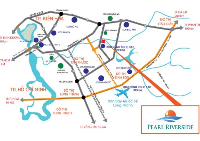 tổng quan dự án pearl riverside giang điền đất xanh đông nam bộ