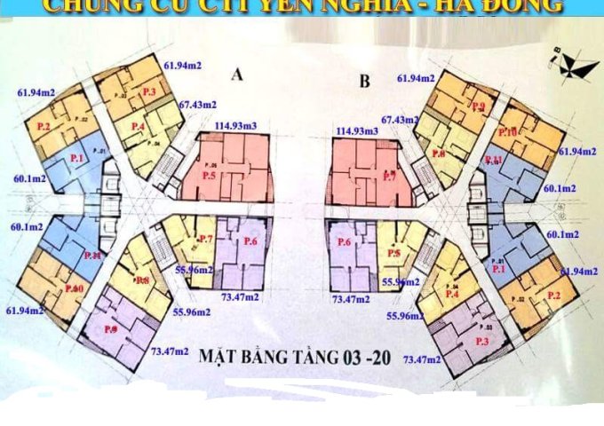 Bán gấp căn hộ chung cư CT1B Yên Nghĩa căn 1809, DT 61.94m2, giá 11tr/m2, LH: 0971866612
