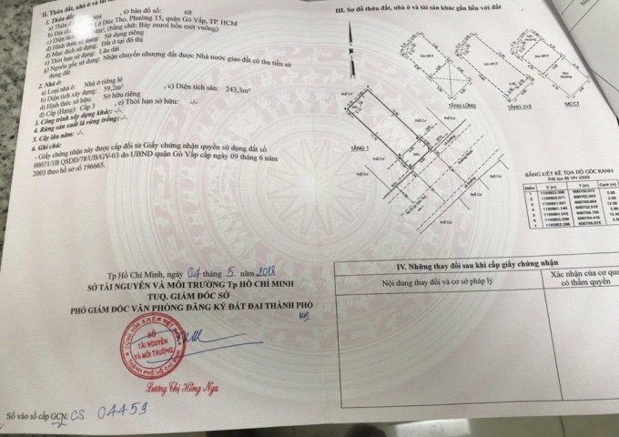 Bán nhà vị trí đẹp giá tốt khu Saigon Coop đường Lê Đức Thọ phường 15 Gò Vấp