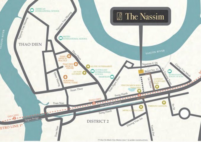 Cần bán lại căn hộ Nassim Thảo Điền 2PN – 5.6 tỷ . LH: 0911715533
