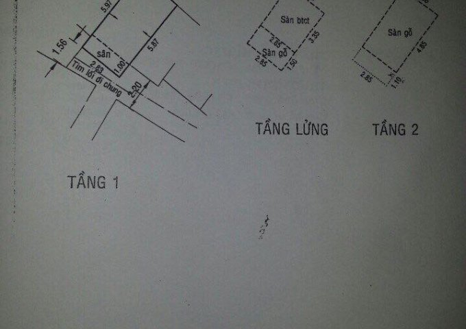 Nhà hẻm 146 Kênh Tân Hóa, P. Phú Trung, Q. Tân Phú, lầu + lửng, 3 tỷ 3