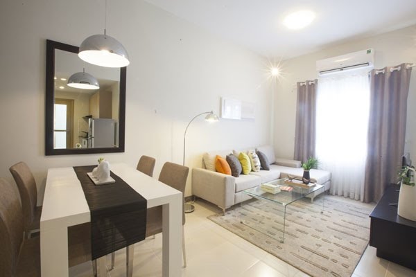 Cho thuê gấp căn hộ chung cư Khang Gia Tân Hương, DT: 67m2, giá: 7tr/th, full nội thất