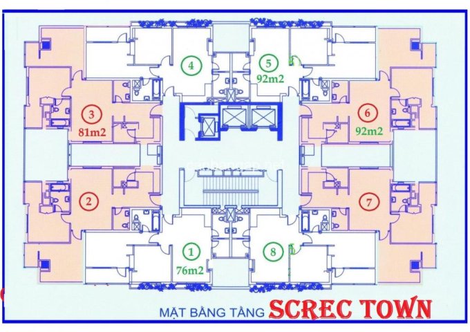 Bán căn hộ chung cư Screc Town, 974A Trường Sa, Phường 12, Quận 3