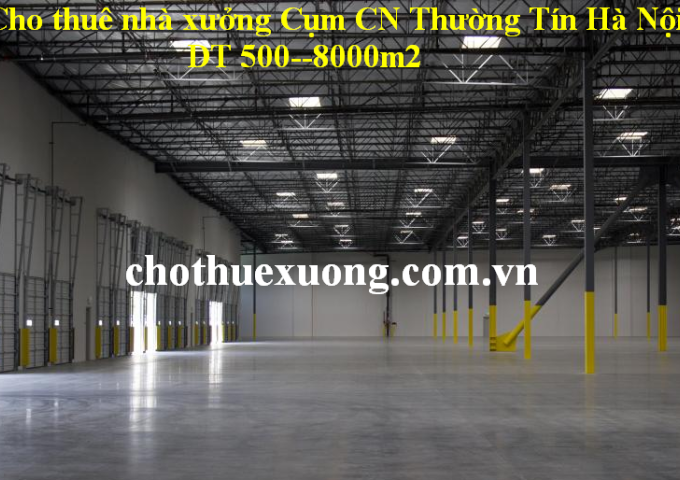 Cho thuê kho xưởng tại Thường Tín, Hà Nội DT 6005m2 