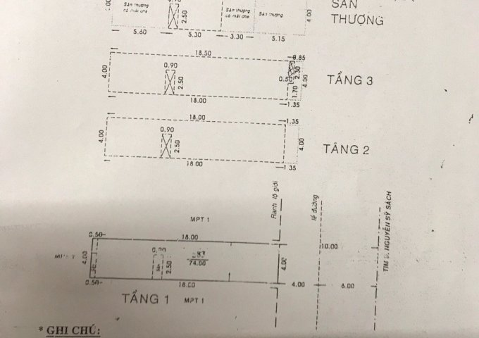 Bán nhà mặt tiền đường Nguyễn Sỹ Sách, P15, Q. Tân Bình, DT 4mx18,5m