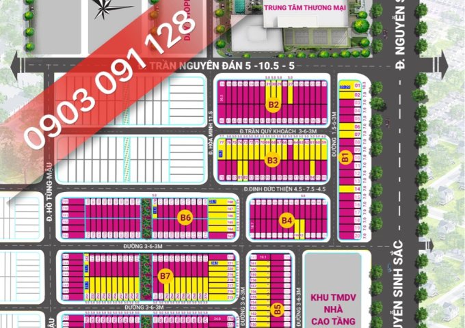 Mở bán đất trung tâm Đà Nẵng (đã có sổ) khu B trục Nguyễn Sinh Sắc, giá gốc từ CĐT 0903 091 128