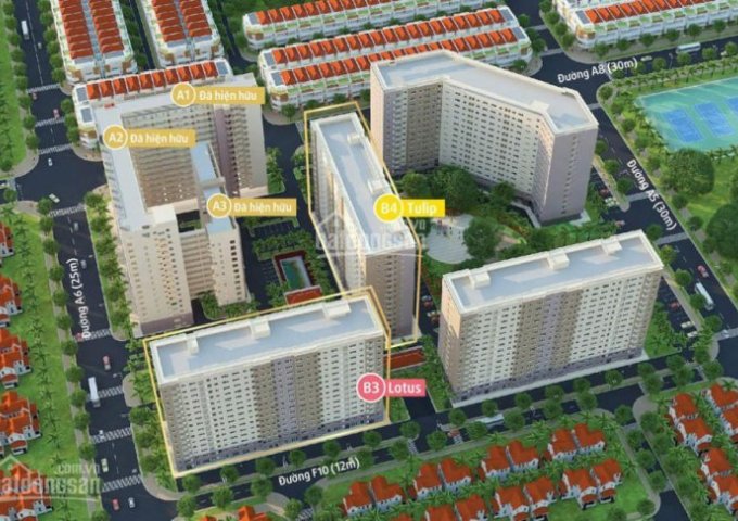 Chính chủ cần Sang Nhượng Căn Hộ Green Town, Bình Tân 63m2, 2 PN. Giá bán: 1.29 tỷ