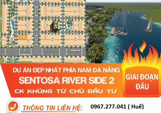 Bán đất dự án Sentosa Riverside 2, đối diện thiên đường Cổ Cò, chiết khấu 5%