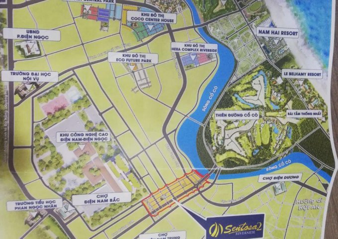 Bán đất dự án Sentosa Riverside 2, đối diện thiên đường Cổ Cò, chiết khấu 5%