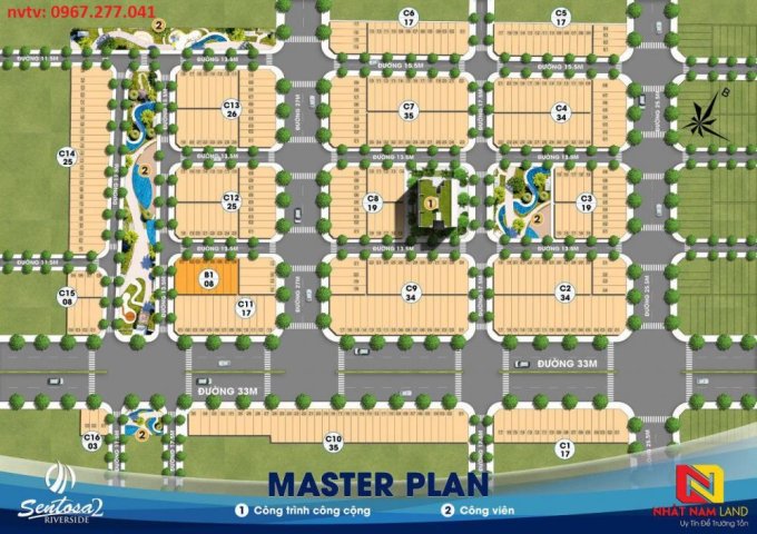 Bán đất dự án Sentosa Riverside 2, đối diện thiên đường Cổ Cò, chiết khấu 5%