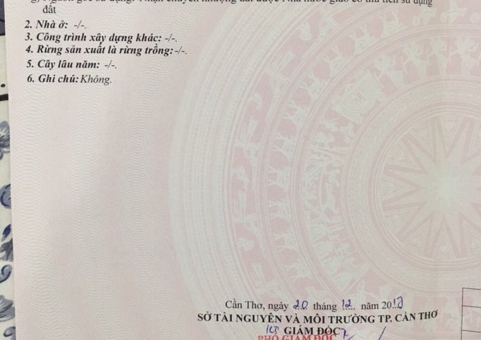 Bán nền khu 8C, khu đô thị Nam Cần Thơ, 102.6 m2 hướng Đông Bắc, lộ 18m tiềm năng phát triển cao