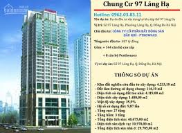 Bán căn hộ chung cư tại Dự án Tòa nhà Petrowaco - 97 Láng Hạ, Đống Đa,  Hà Nội diện tích 121m2