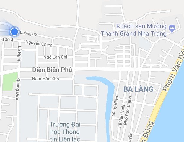 Bán đất thổ cư gần biển đường Nguyễn Chích đi vào thuộc phường Vĩnh Hòa, Nha Trang.