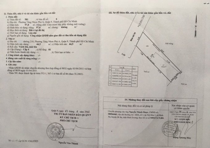 Bán dãy trọ 5 phòng đường 210, Man Thiện, Tăng Nhơn Phú A, Q9, giá 3,25 tỷ/97m2