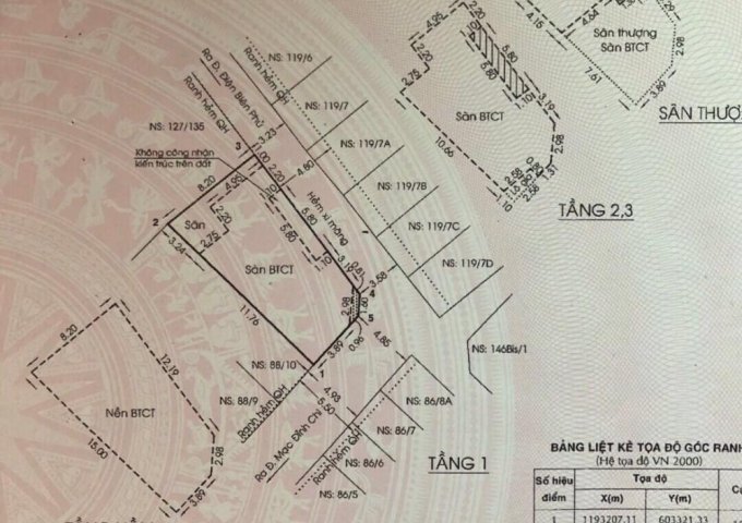 Cần bán nhà hẻm 88 Mạc Đĩnh Chi, Q1, 101m2. Giá 24 tỷ, LH: 0933639818