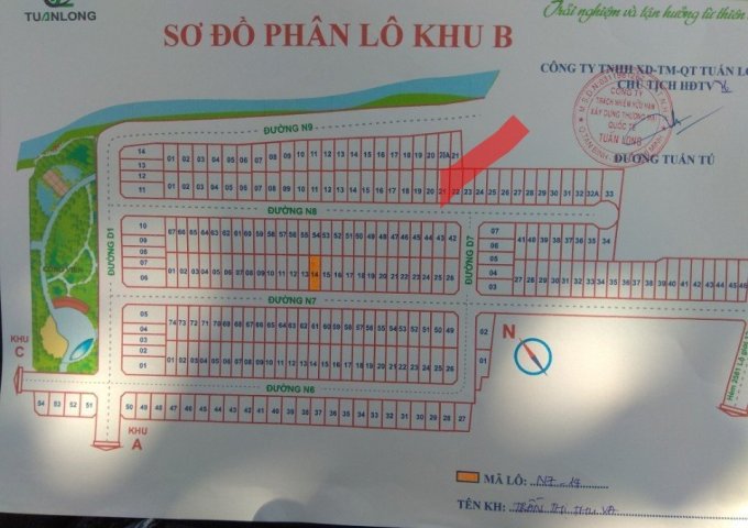 Bán gấp lô đất khu dân cư Anh Tuấn Green Riverside, Huỳnh Tấn Phát, Nhà Bè, giá 27.5 tr/m2