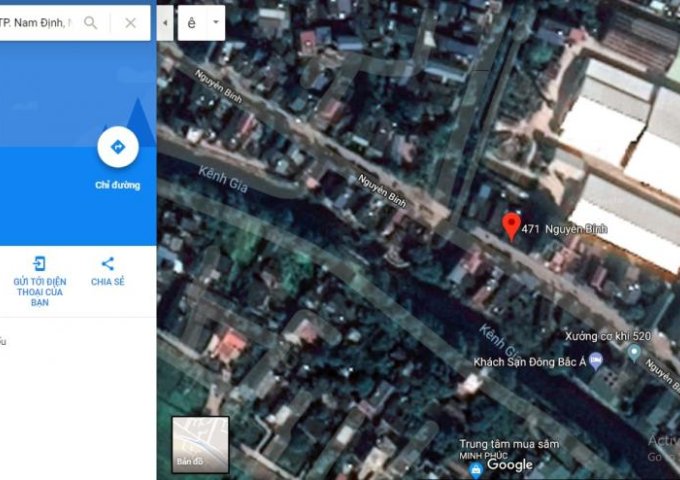 Cấn bán nhà mặt phố tại đường Nguyễn Bính, Nam Định, dt 80m2 giá 640 triệu