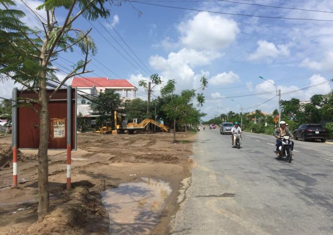 Bán đất mặt tiền Quốc Lộ 50, gần chợ Trạm, Cần Đước, giá chỉ 350 triệu