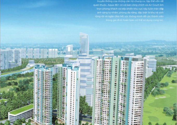 Cần bán rẻ bộ đôi 46m2, Aqua Bay–Sky 3, Ecopark, giá gốc 990 triệu, bao sang tên