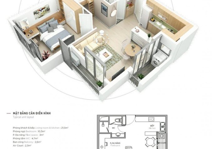 Cần bán rẻ bộ đôi 46m2, Aqua Bay–Sky 3, Ecopark, giá gốc 990 triệu, bao sang tên