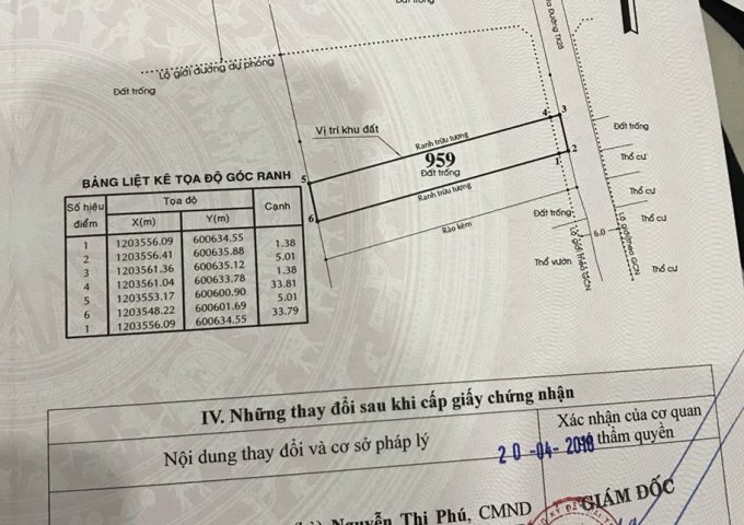 Kẹt tiền bán gấp lô đất KDC Thạnh Xuân 25, Q. 12, DT 175.7m2, giá 3.8 tỷ, LH: 0936.953.963