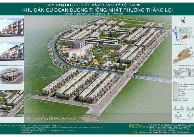 Mở bán các lô cuối cùng dự án đất nền Thiên Lộc, Sông Công, Thái Nguyên