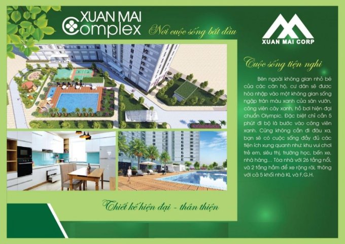 Mở bán căn hộ chung cư cao cấp Xuân Mai complex KĐT Dương Nội Giá Dưới 2 tỷ, full nội thất